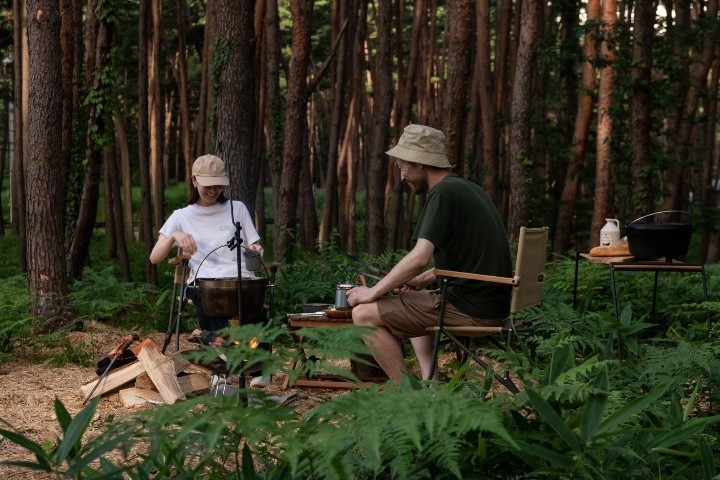 【FOLKWOOD VILLAGE八ヶ岳】～薪割り体験＋焚き火/焼きマシュマロ～
